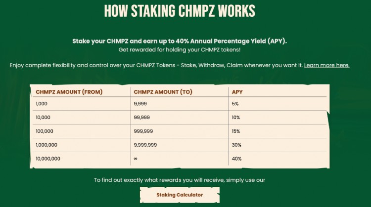 寻找可靠的加密货币被动收入CHIMPZEE现在提供令人信服的40质押年收益