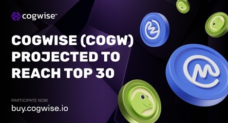 [加密市场分析师]Cogwise (COGW) 预计将进入前 30 名代币